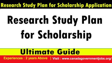 Research Study Plan for Scholarship Application to Win a Scholarship in 2023