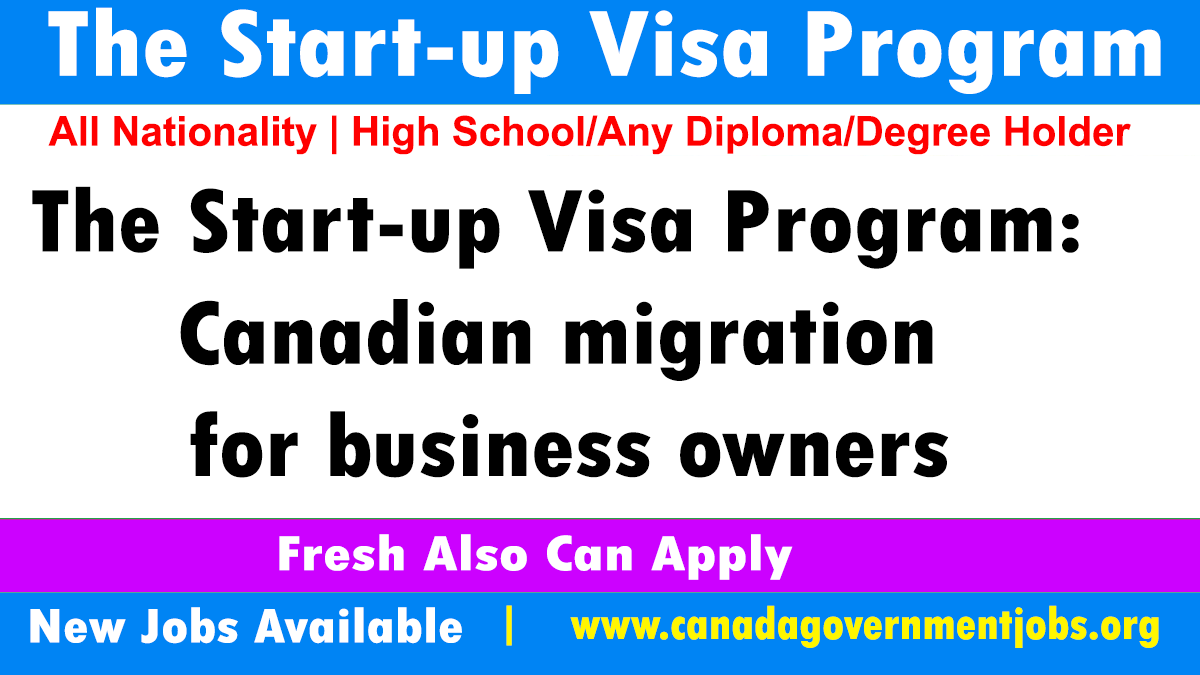 The Start-up Visa Program: Canadian migration for business owners