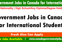 Government Jobs in Canada for International Students 2023-2024